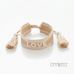 Bracelet Love en tissu