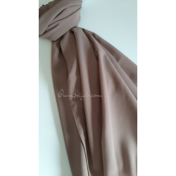hijab carré mousseline couleur sienne