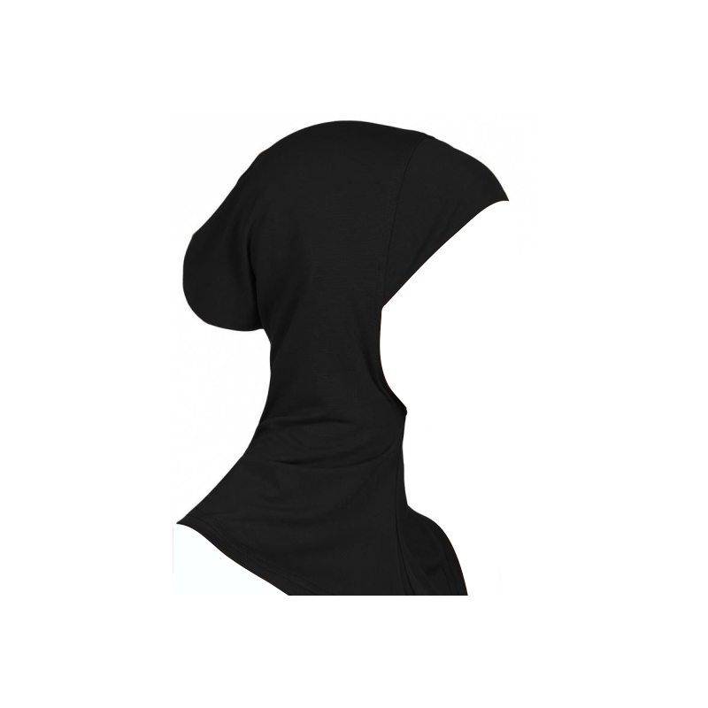 cagoule coton sous-hijab noir