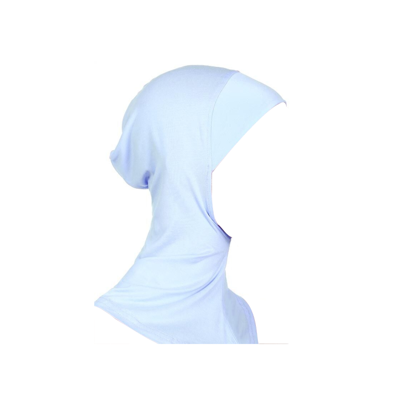 cagoule coton sous-hijab blanc