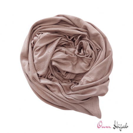 Hijab jersey couleur sépia
